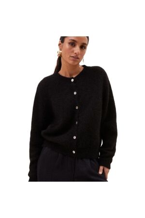 By-Bar Amsterdam Cleo natural cardigan 860 Black