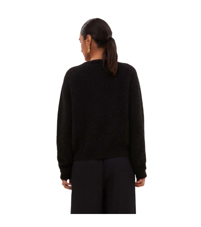 By-Bar Amsterdam Cleo natural cardigan 860 Black