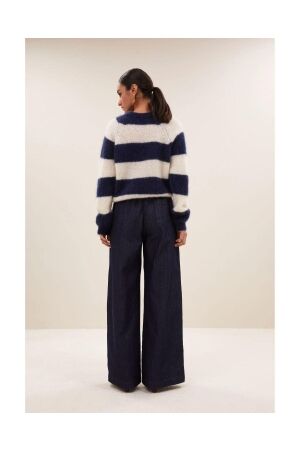 By-Bar Amsterdam Sian stripe pullover 1620 Midnight stripe