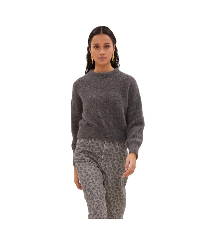 By-Bar Amsterdam Sonny natural pullover 835 Dark grey melee