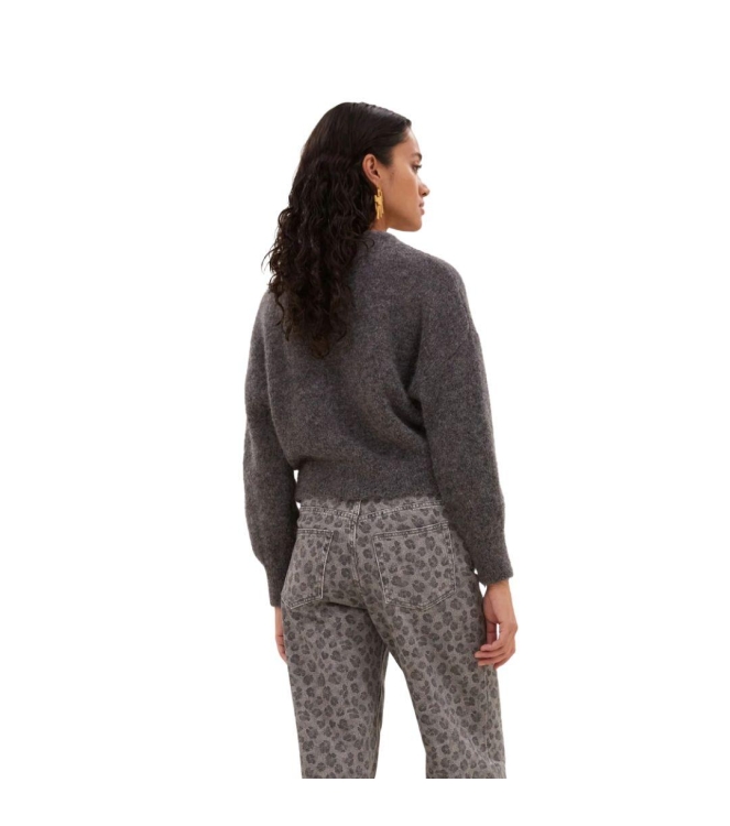 By-Bar Amsterdam Sonny natural pullover 835 Dark grey melee