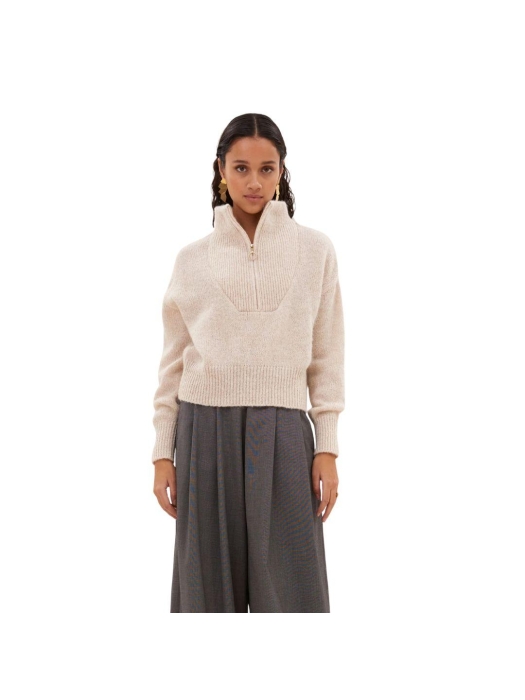 By-Bar Amsterdam Boxy beau pullover 018 Chalk