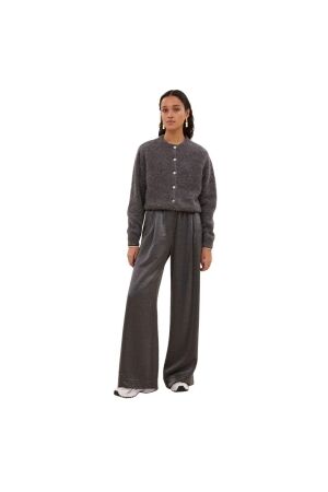 By-Bar Amsterdam Benji metallic pants 804 Metallic silver