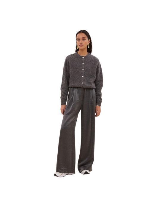 By-Bar Amsterdam Benji metallic pants 804 Metallic silver
