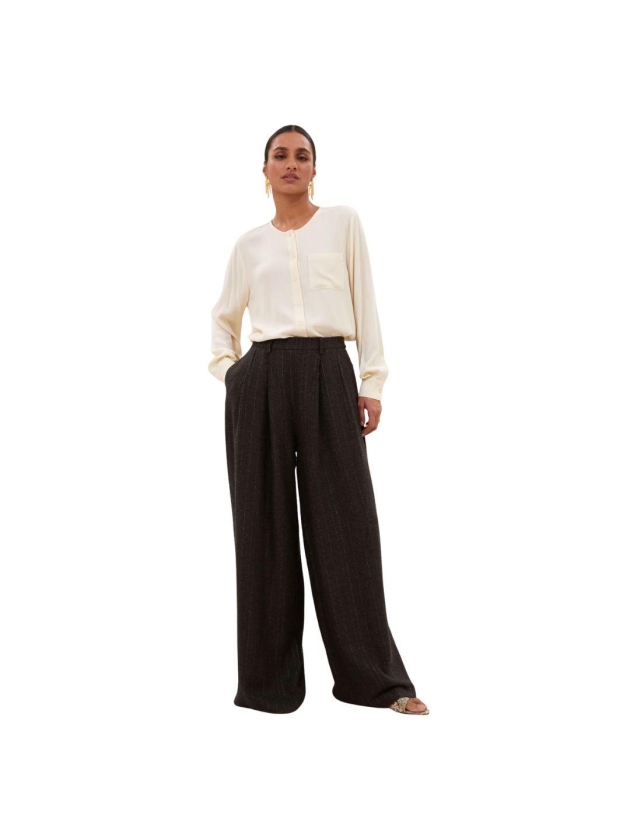 By-Bar Amsterdam Sef grey pants 805 Grey lurex