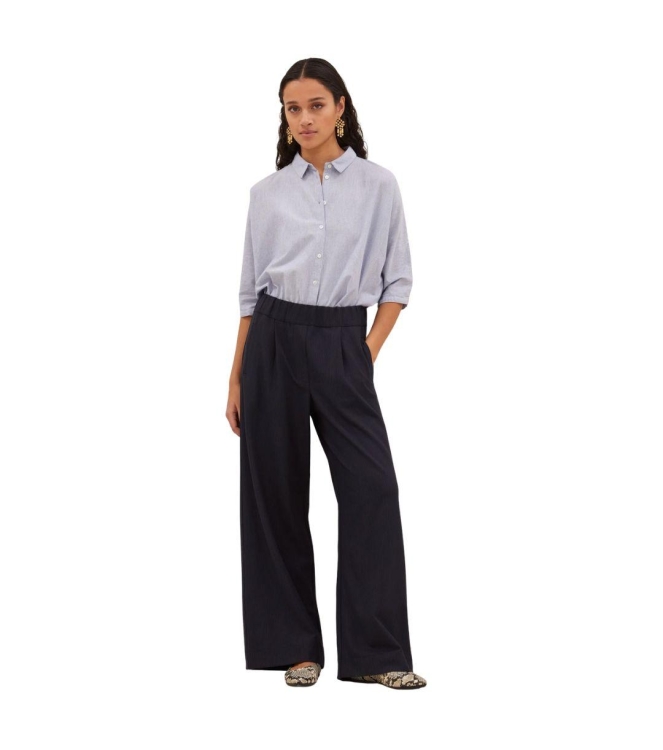 By-Bar Amsterdam Benji pinstripe pants 602 Dark navy