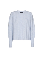 Caroline Biss Pull geribt vleermuismouw 27 Soft blue