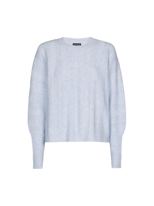 Caroline Biss Pull geribt vleermuismouw 27 Soft blue