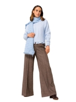 Caroline Biss Pull geribt vleermuismouw 27 Soft blue