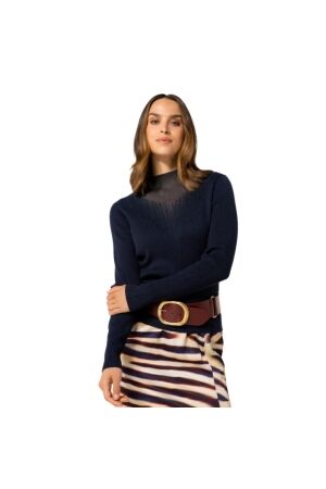 Caroline Biss Pull lurex lange mouw 20 Midnight
