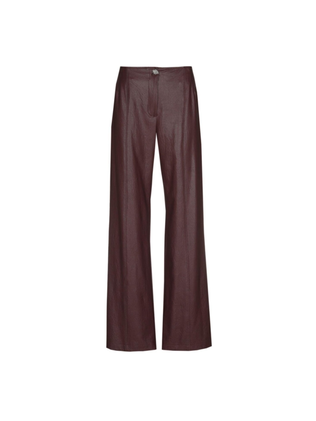 Caroline Biss Broek vegan leather 55 Wine