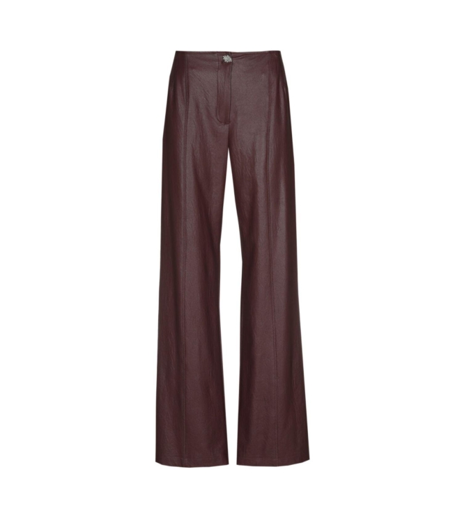 Caroline Biss Broek vegan leather 55 Wine