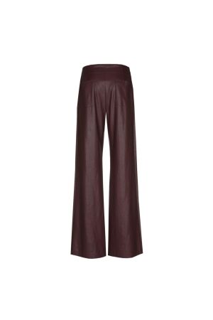 Caroline Biss Broek vegan leather 55 Wine