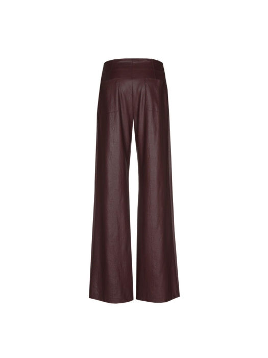 Caroline Biss Broek vegan leather 55 Wine