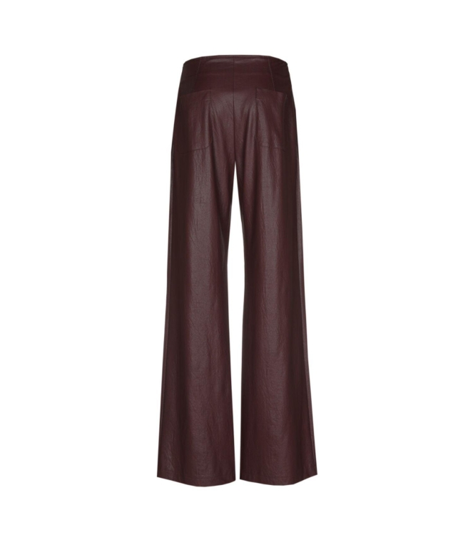 Caroline Biss Broek vegan leather 55 Wine
