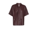 Caroline Biss Top vegan leather 55 Wine