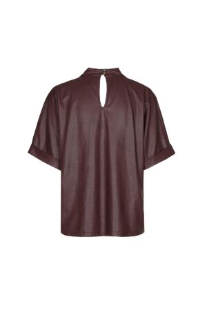 Caroline Biss Top vegan leather 55 Wine