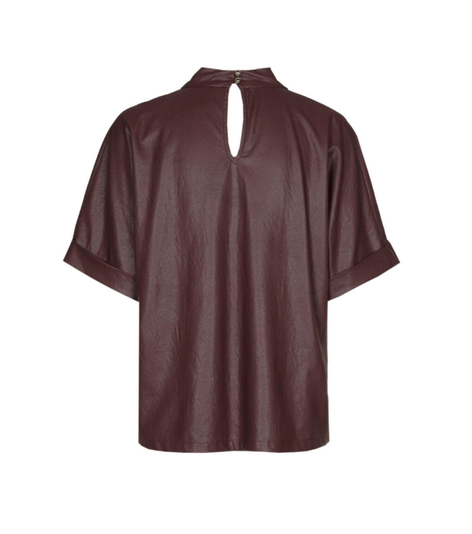 Caroline Biss Top vegan leather 55 Wine