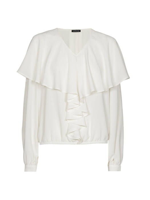 Caroline Biss Tuniek mousseline volant 93 Cream