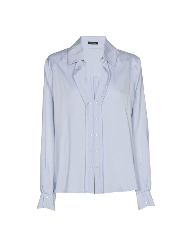 Caroline Biss Blouse viscose 27 Soft blue
