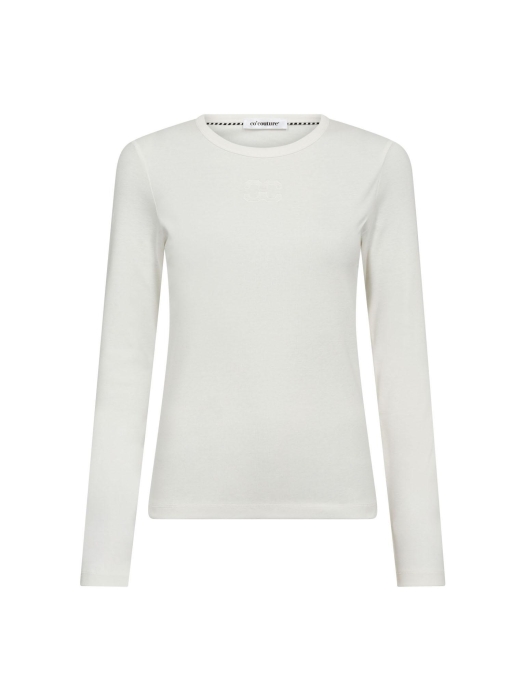 Co Couture GrannyCC embroidery ls tee 4000 White