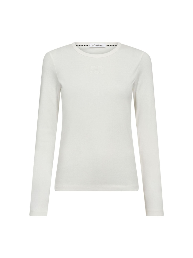Co Couture GrannyCC embroidery ls tee 4000 White