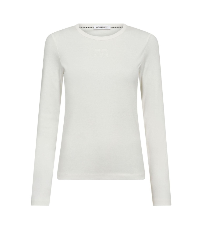 Co Couture GrannyCC embroidery ls tee 4000 White