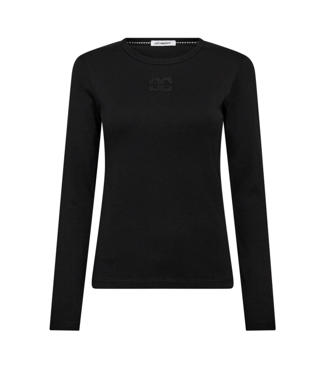Co Couture GrannyCC embroidery ls tee 96 Black