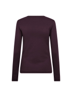 Co Couture GrannyCC embroidery ls tee 67 Plum