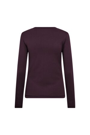 Co Couture GrannyCC embroidery ls tee 67 Plum