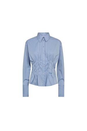 Co Couture PoppyCC pleat waist shirt 23 Pale blue