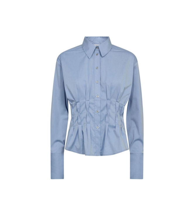 Co Couture PoppyCC pleat waist shirt 23 Pale blue