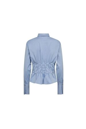 Co Couture PoppyCC pleat waist shirt 23 Pale blue