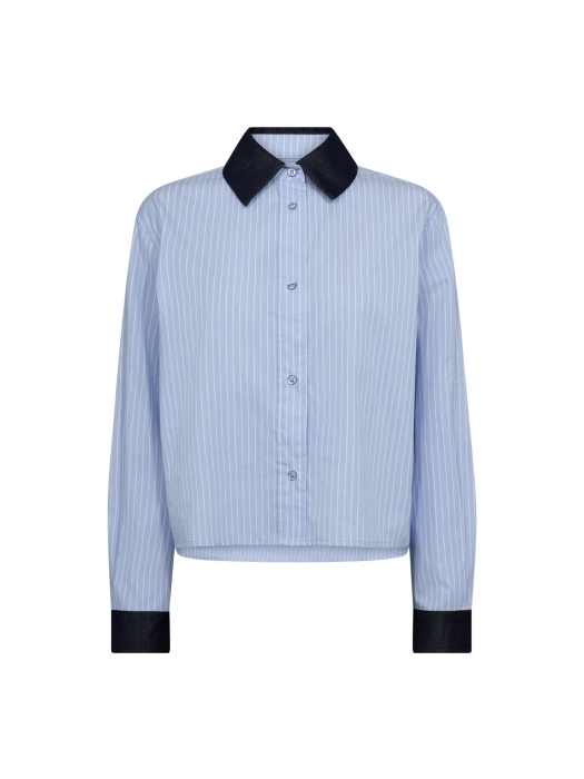 Co Couture NelsonCC stripe shirt 23 Pale Blue