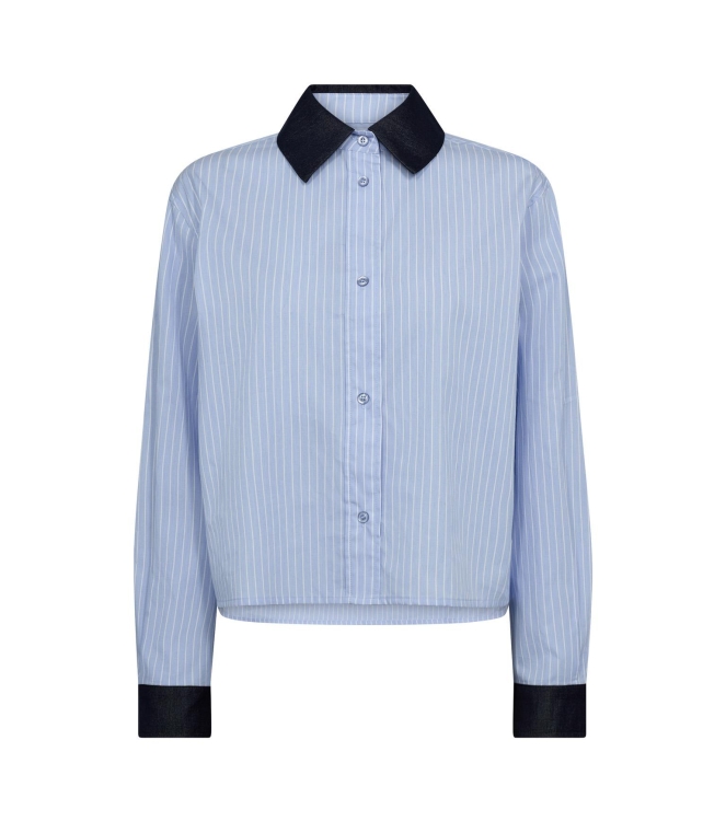 Co Couture NelsonCC stripe shirt 23 Pale Blue