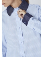Co Couture NelsonCC stripe shirt 23 Pale Blue