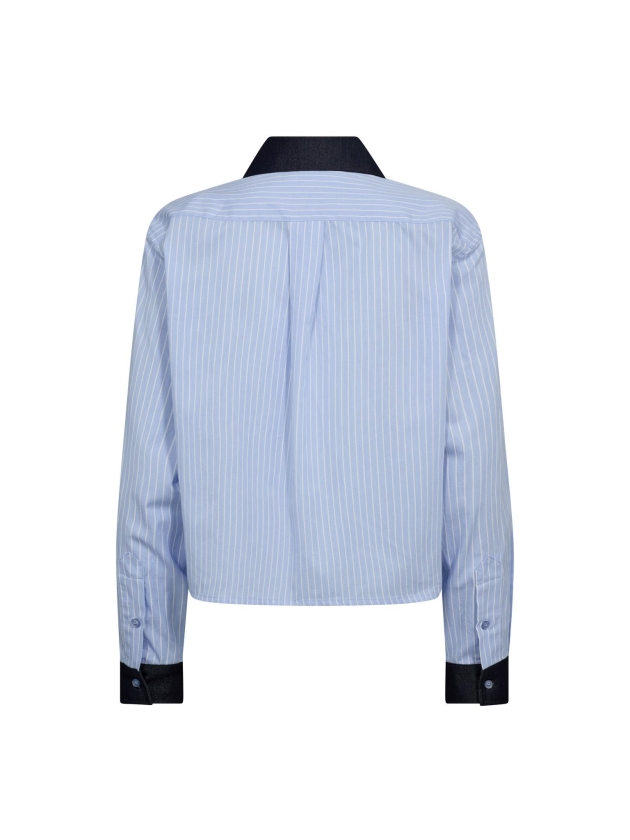 Co Couture NelsonCC stripe shirt 23 Pale Blue