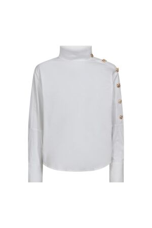 Co Couture SannaCC Asym Button blouse 4000 White