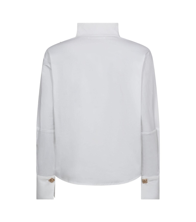 Co Couture SannaCC Asym Button blouse 4000 White
