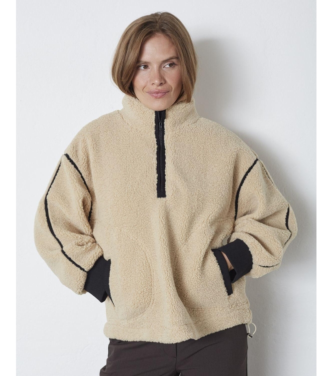 Co Couture adinCC fleece anorak 18 Sand