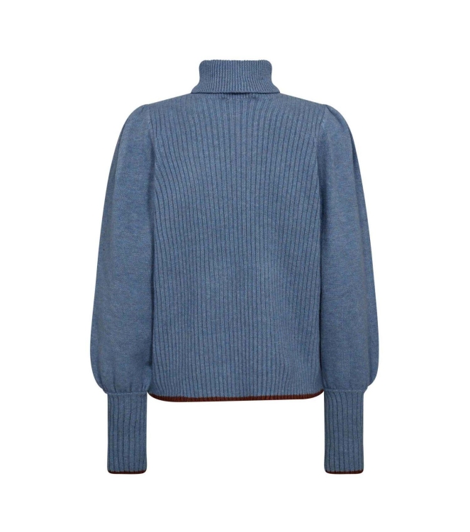 Co Couture RowCC puff rib roll neck 17 Blue