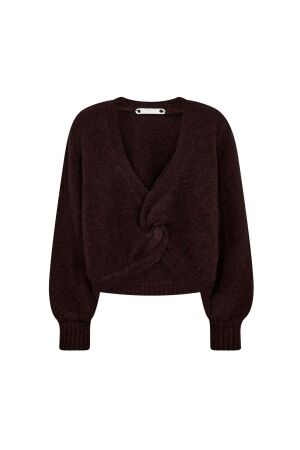 Co Couture CozyCC twist back knit 87 Winered