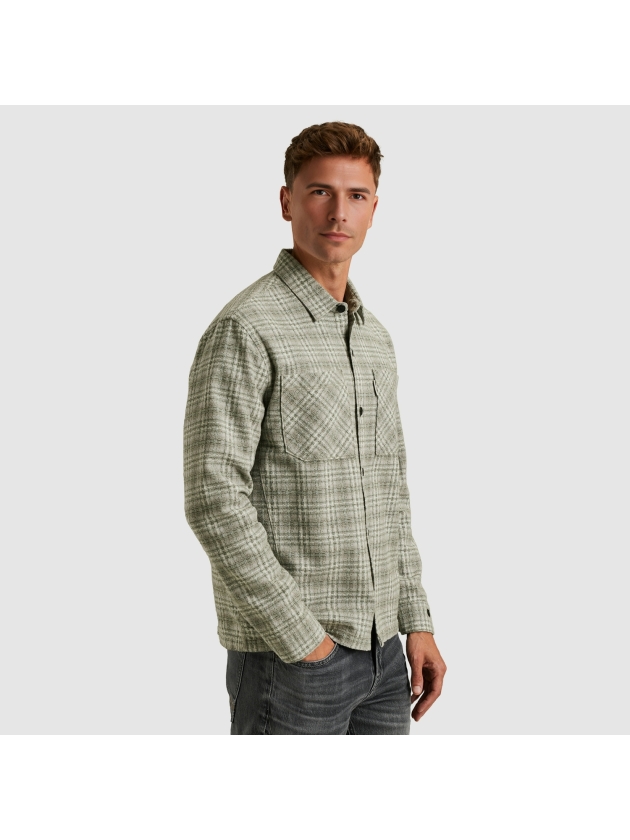 Cast Iron LONG SLEEVE SHIRT Dobby yarn dyed 9031 Drizzle