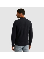 Cast Iron Long sleeve polo shirt regular woo 5287 Drak Sapphire