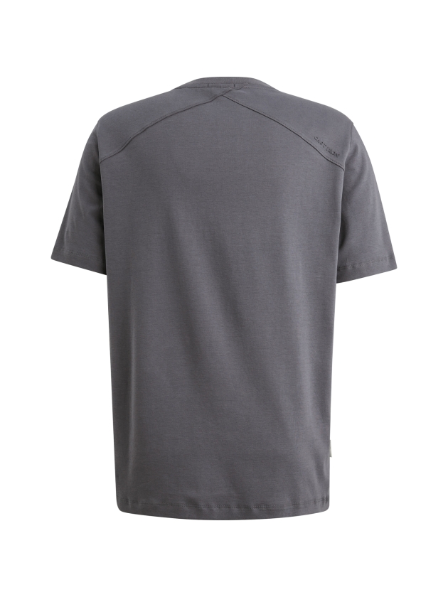 Cast Iron Short sleeve r-neck regular fit in 5277 Grisaille
