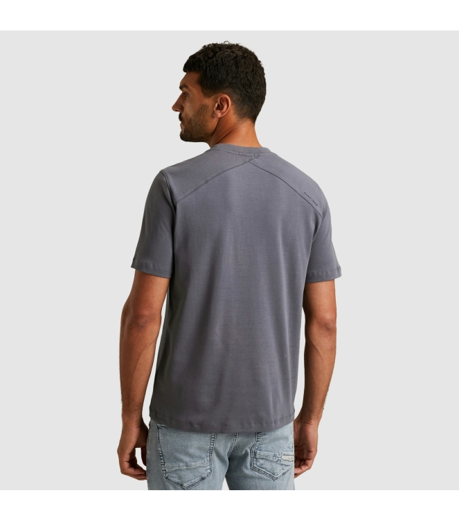 Cast Iron Short sleeve r-neck regular fit in 5277 Grisaille