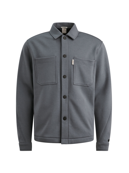 Cast Iron Button jacket interlock 5277 Grisaille