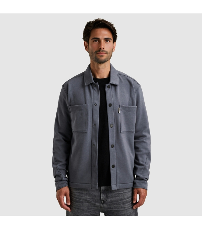 Cast Iron Button jacket interlock 5277 Grisaille