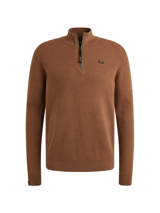 Vanguard Half zip collar gentleman's deal c 8122 Pecan brown