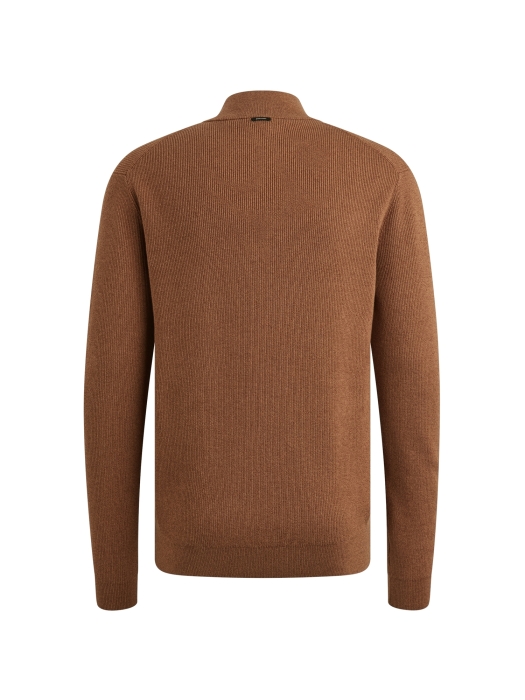 Vanguard Half zip collar gentleman's deal c 8122 Pecan brown